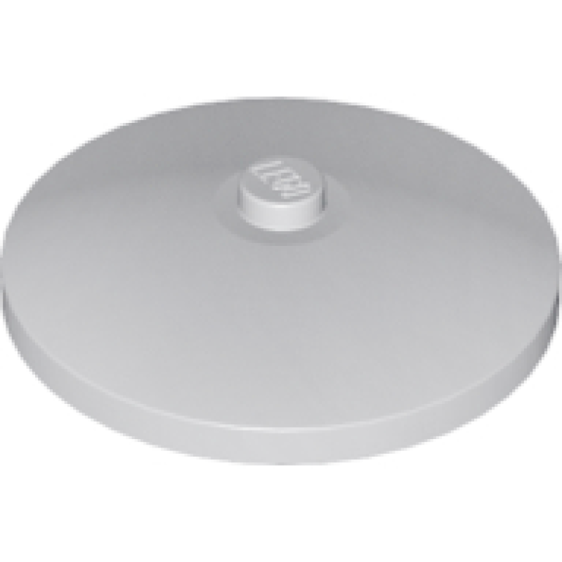 Schotel 4x4 omgekeerd (Radar) met dichte nop Light Bluish Gray